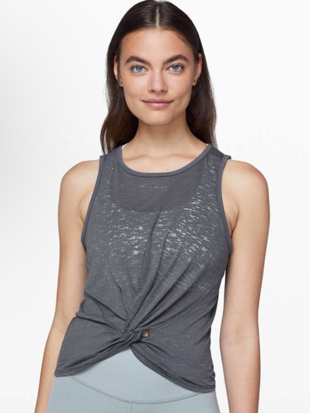 Lululemon Breeze Through Twist Tank, color Nebula, size 6
